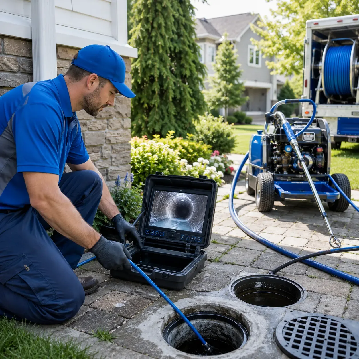 Outdoor drain cleaning professionals serving Goldonna, LA