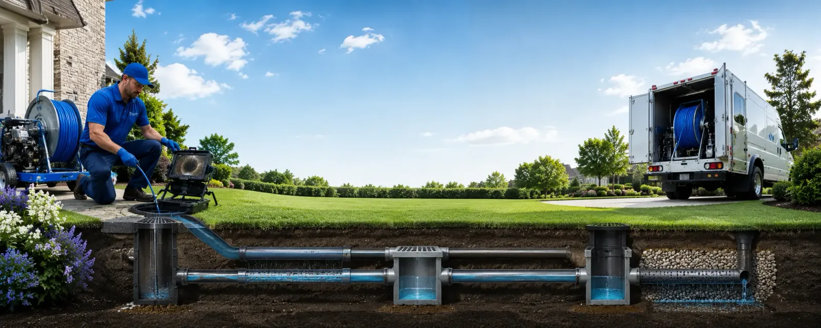 Outdoor drain cleaning information for Goldonna, LA